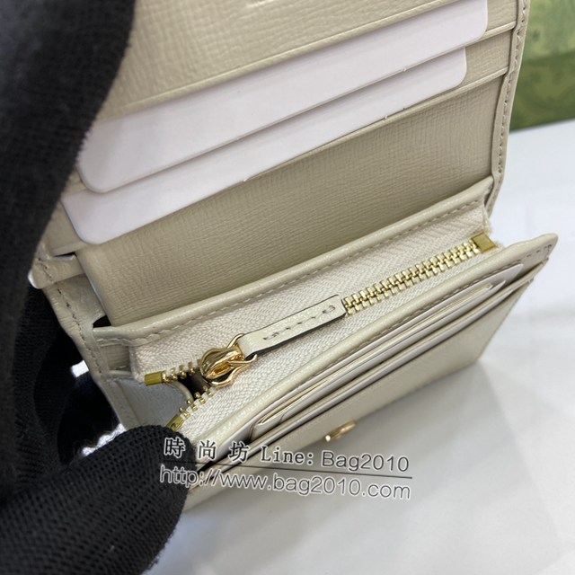 Gucci專櫃古馳最新款Horsebit 1955系列卡包零錢包卡夾 jh2194型號：621887